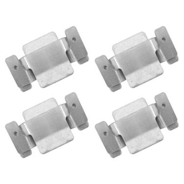 Imagem de 04 Pares Conector De Encaixe Para Móveis Compátivel Sofá Cabeceira Painel Galvanizado - Abmaza