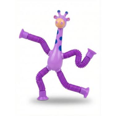 Imagem de Pop Tube Girafa Mágica, Brinquedo Sensorial Anti-Stress Flexível, 30cm, Presente para Crianças e Adultos