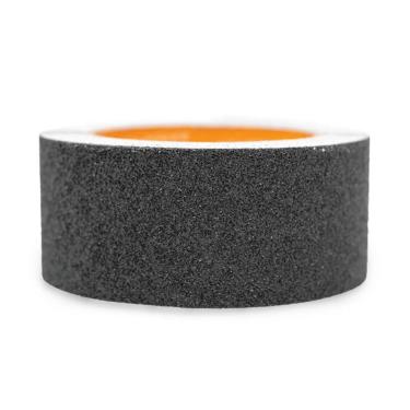 Imagem de Fita Antiderrapante Autoadesiva Segurança Lixa Escada 5 Mts 50mm Preto