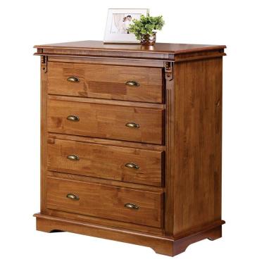 Imagem de Cômoda De Madeira Com 4 Gavetas Manchester - M52043 Garapa - Verniz