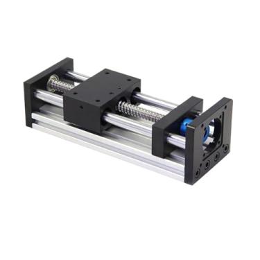 Imagem de Fuso esférico de mesa deslizante de acoplamento de guia linear SFU1204 100-500 mm acoplamento de traço duplo eixo óptico mesa CNC impressora 3D XY(300 mm)