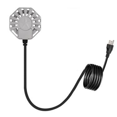 Imagem de Aquecedor de água de galinha 500W - aquecedor de banho de pássaros, aquecedor de tanque de estoque para gado | Aquecedor submersível com liga/desliga inteligente de 5 °C, cabo de 9,84 pés e manga à