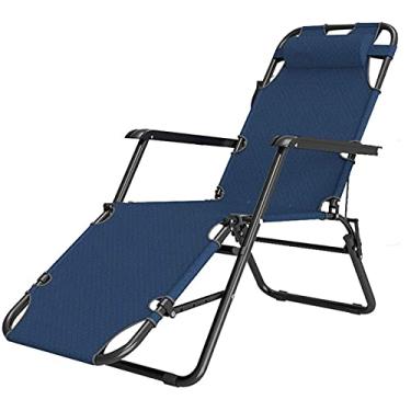 Imagem de Espreguiçadeira com gravidade zero, ajustável, resistente, reclinável, para escritório, cadeira de almoço, para uso ao ar livre, acampamento, pátio, gramado