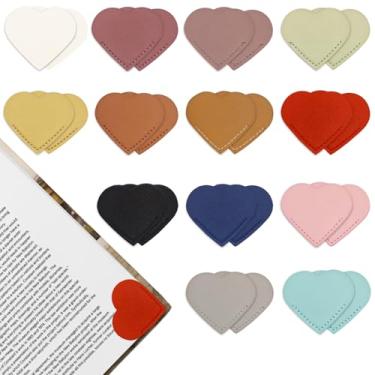 Imagem de 26 marcadores de livro de couro, lindos clipes de canto para mulheres leitoras, presentes criativos para amantes de livros/professores/estudantes - material de escritório e casa
