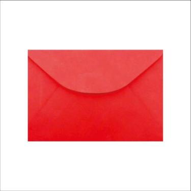 Imagem de Envelope Colorido Visita 115X80MM Vermelho 80G Blister com 10 - Romite