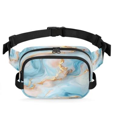 Imagem de Pochete de jardim com flores de primavera para mulheres e homens com alça ajustável, bolsa transversal, bolsa de peito, bolsa tiracolo, Cor 23