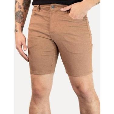 Imagem de Bermuda Reserva Masculina Sarja Color Silver New Marrom-Masculino