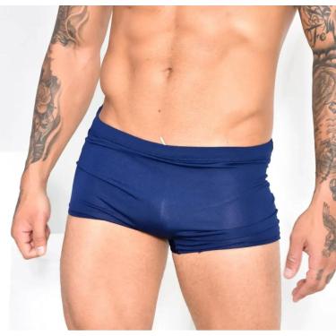Imagem de Sunga Boxer Azul-escuro Premium Masculina Hana Rio Poliamida