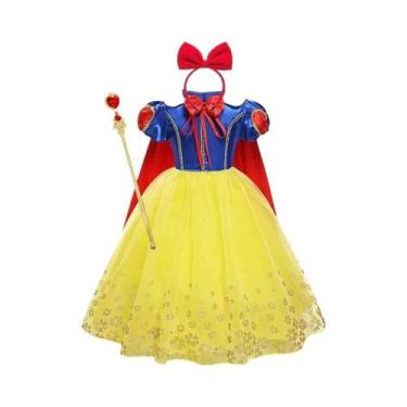 Imagem de Vestido De Princesa Branca De Neve Para Meninas Fantasia De Cosplay In