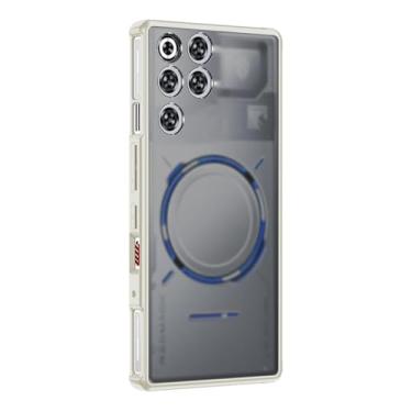 Imagem de MeiyueEr Capa protetora para celular Red Magic 11 Pro/11 Pro+ [proteção militar contra quedas] [anti-impressões digitais] [não amarela] [à prova de choque] [à prova de suor] translúcida fosca traseira