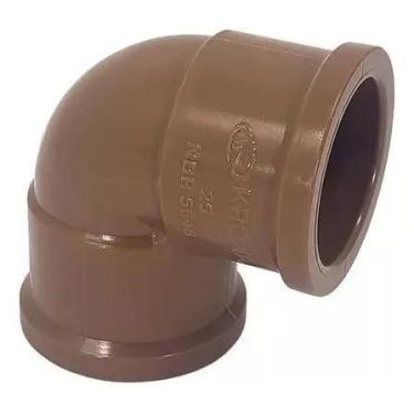 Imagem de Cotovelo Marrom Krona 3/4"x90 Liso PVC 25mm - Referência 0425