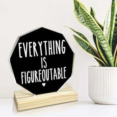 Imagem de Placa decorativa de acrílico com suporte presentes para homens e mulheres, decorações de mesa para mãe, pai, avó, amigos (Nonagon3276)