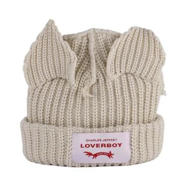 Imagem de Chapéu de Raposa Cinza Crochê - Gorro de Inverno para Mulheres - Estil