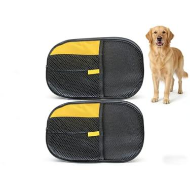 Imagem de Luvas avançadas para remoção de pelos de animais de estimação com design eletrostático - Luva reutilizável para remoção de pelos de cães e gatos para sofá, tapete, móveis e assentos de carro (2 peças)