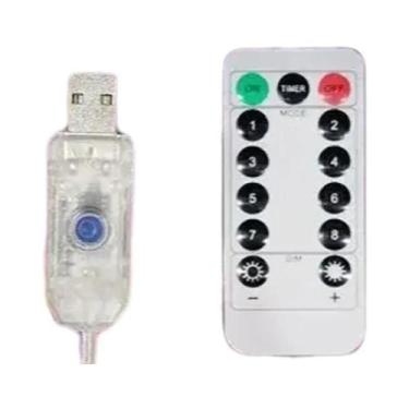 Imagem de Luzes De Cortina LED USB 3M Decoração De Fada 8 Modos Para Casa Jardim