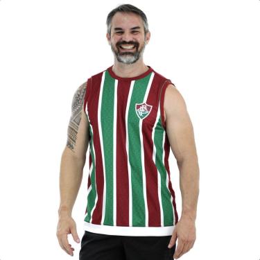 Imagem de Regata Braziline Fluminense Division Vermelho e Verde - Masculino-Masculino