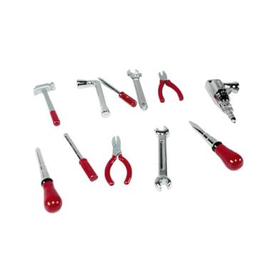 Imagem de Fenteer Conjunto de 11 ferramentas de reparo, modelo 1/18, miniaturas para oficina de reparos.