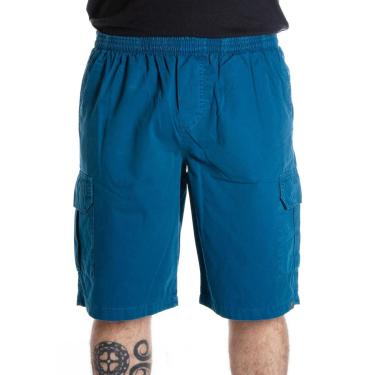 Imagem de Bermuda California Prime Elástico Cargo Prega Azul-Masculino