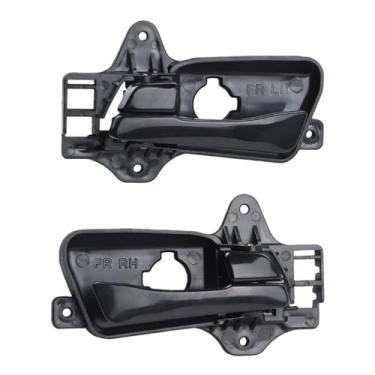 Imagem de Maçaneta interna da porta do carro, preta, dianteira, esquerda e direita, Compatível com hyundai i30 fd hatch wagon 2007-2012 elantra 2009-2012(Front Pair)