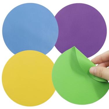 Imagem de Unlorspy 4 peças de abridor de jarra de borracha, isolamento térmico, antiderrapante, ferramenta de cozinha, abridor de lata multifuncional para fácil abertura/mãos fracas para artrite (círculo)