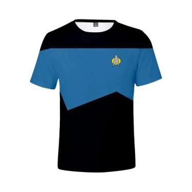 Imagem de Camiseta Unissex Star Trek Sci-Fi Com Estampa 3D Little Rocket Summer 