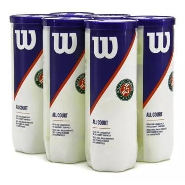 Imagem de Bolas de Tênis Wilson Roland Garros All Court - 6 Tubos-Unissex