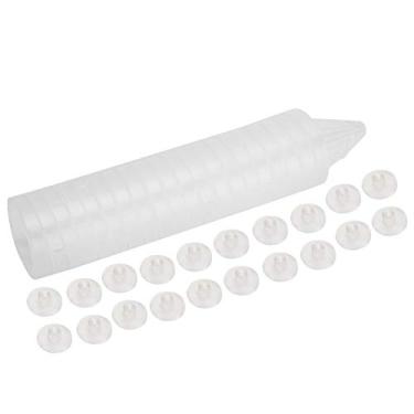 Imagem de SIWOTED 20 Pcs Aquário Plástico Vermelho Funil Vazamento Alimentador de Copo de Alimentação com Fornecimento de Ventosa