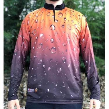 Imagem de Camiseta de Pesca Orange - FPS 50 + UV - Ref. 113 - Masculina , G