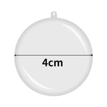 Imagem de Bolas De Natal Transparentes De Plástico 10pcs Para Decorações De Fest