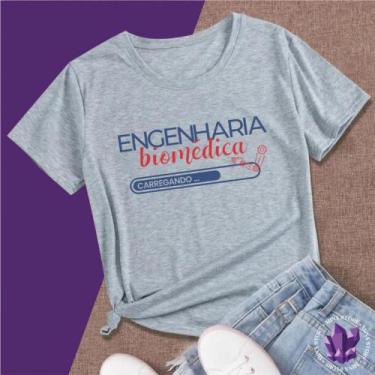 Imagem de Camiseta Profissões Curso Engenharia Biomédica Estudante Universitário