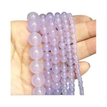 Imagem de Contas Redondas De Pedra Natural Calcedônia Jade 6/8/10mm Soltas Para 