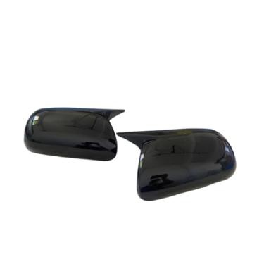 Imagem de M tampa do espelho retrovisor lateral de ré, compatível com toyota camry 6 xv40 corolla 9 e140 e150 avensis 3 auris 1, tampas de acabamento traseiro(Black-without light)