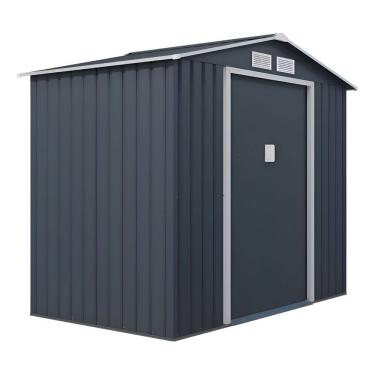 Imagem de Deposito De Aco Casa Container Jardim Exterior 213x131x195cm Cinza