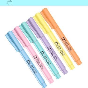 Imagem de Kit Marca Texto Faber-Castell Tons Pastel Todas As Cores