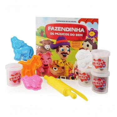 Imagem de Livro Fazendinha C- 4 Potes De Massinha - Estrela
