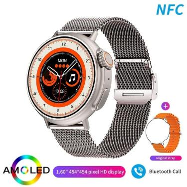 Imagem de Relógio Smartwatch Foxbox 8762Dt À Prova D'Água Cinza Tela Hd Amoled