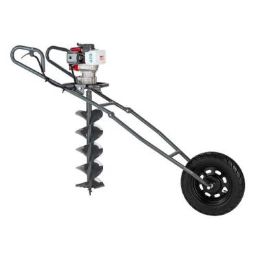 Imagem de Perfurador de Solo Branco BPS-52 Com Quadro Roda Broca 200mm