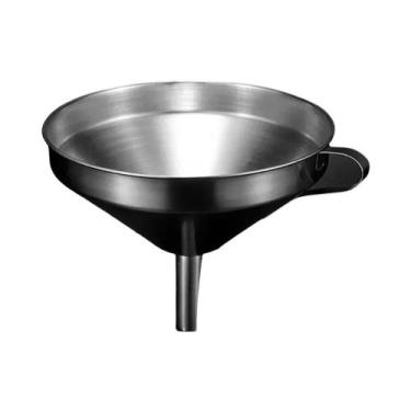 Imagem de Funil De Aço Inoxidável De Boca Larga Com Filtro Destacável Para Tempe