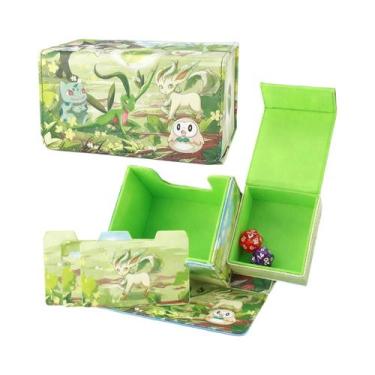 Imagem de Caixa De Armazenamento Para 100 Cartas Com Dupla Capa Para MTG TCG YGO