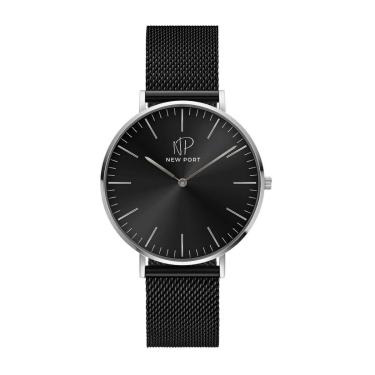 Imagem de Relógio Masculino De Pulso Analógico Elegante Luxo New Port 40mm Preto-Masculino