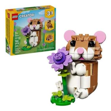 Imagem de Lego Creator 31376 Hamster Adorável Com Uma Flor 166 Creator