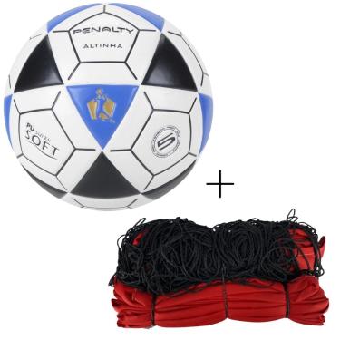 Imagem de Kit Bola De Futevôlei Penalty Altinha Oficial+Rede Futevôlei Master Rede Verão 9.5 M 2 Faixas