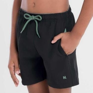 Imagem de Shorts Praia Infantil Liso Com Detalhes-Masculino