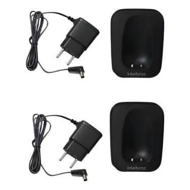 Imagem de Kit 2 Base Carregadora Pt Ts3111/5121 Com Fonte - Intelbras