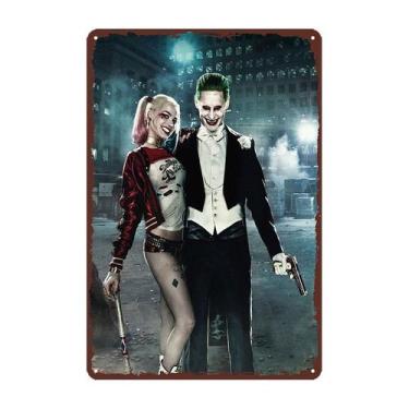Imagem de Placa de metal Suicide Squad Joker Harley Quinn Retro 20x30cm - taiyua