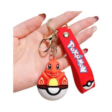 Imagem de Chaveiro De Silicone Pokémon Para Crianças: Pikachu, Charmander, Squir