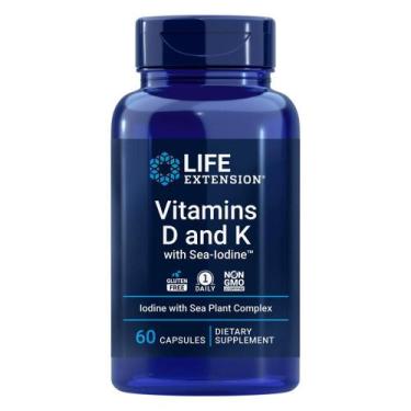Imagem de Vitaminas D e K 125mcg 5000UI 60 Cápsulas Life Exten sion