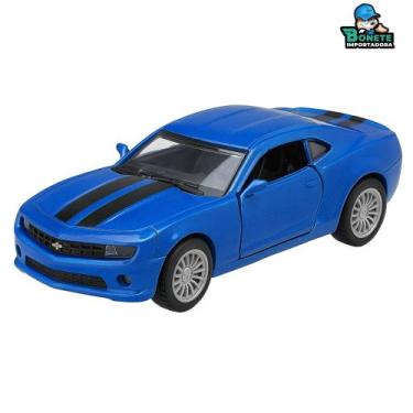Imagem de Carrinho Esportivo Camaro de Metal Fricção 13cm  Portas Abertas e Supe