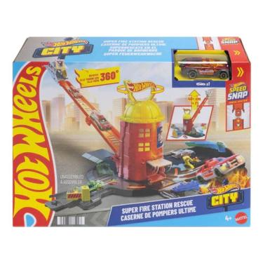 Imagem de Pista Hot Wheels City Super Resgate Bombeiros Mattel - Jhl95