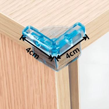 Imagem de Protetor De Quina Mesa 4 Unidades Em Silicone Transparente – Para Móveis E Ambientes Do...